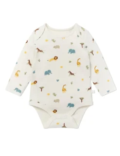 Cotton Blend Safari Bodysuit (0-24 Mths)