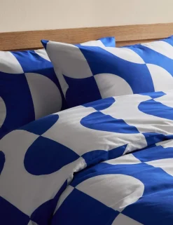 Cotton Blend Sliced Spot Geometric Bedding Set