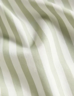 Cotton Blend Striped Bedding Set