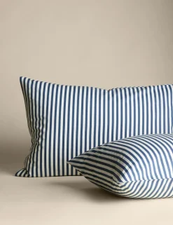 Cotton Blend Striped Bedding Set