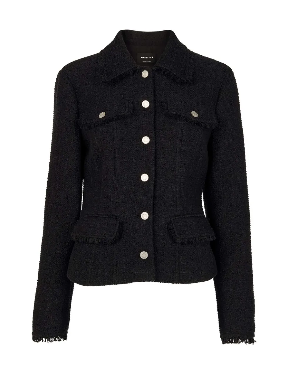 Cotton Blend Textured Blazer