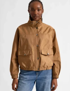 Cotton Blend Utility Jacket