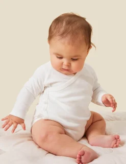 Cotton Blend Wrap Bodysuit (7lbs-24 Mths)