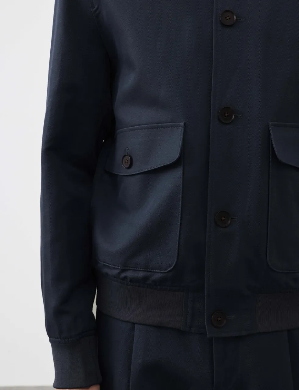 Cotton Linen Blend Bomber