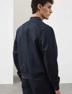 Cotton Linen Blend Bomber