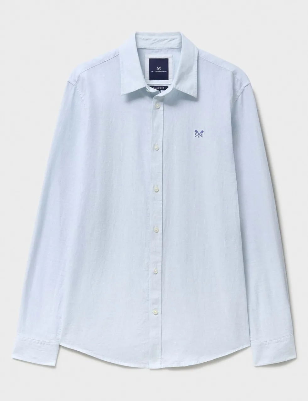 Cotton Linen Blend Micro Stripe Shirt