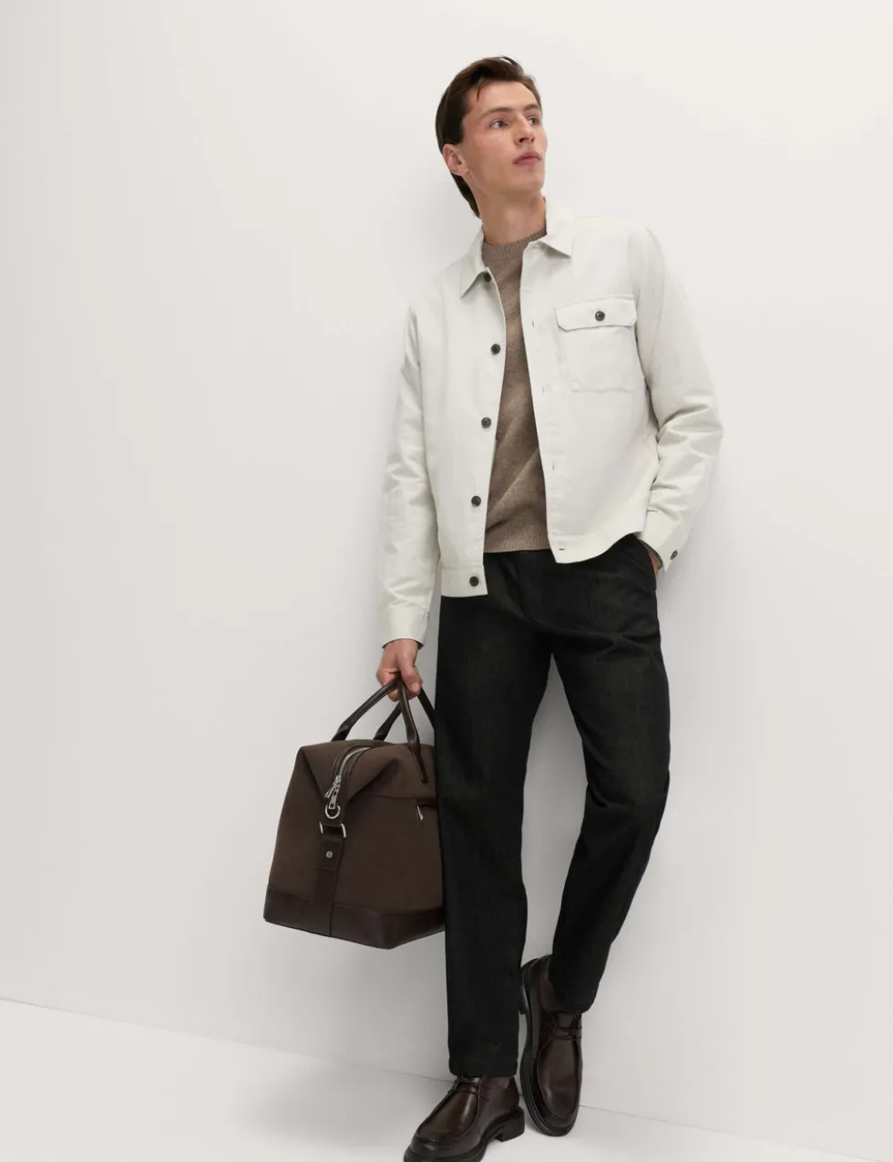 Cotton Linen Blend Overshirt