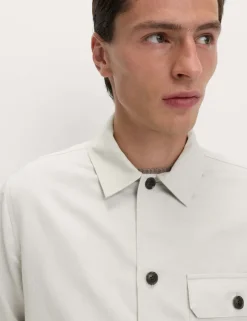 Cotton Linen Blend Overshirt