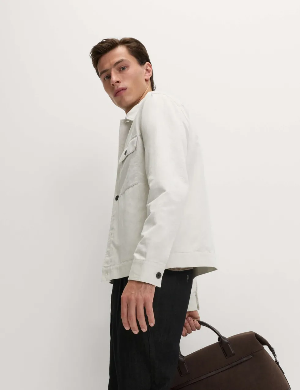Cotton Linen Blend Overshirt