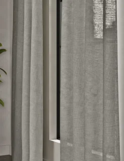 Cotton Linen Blend Sheer Multiway Curtains