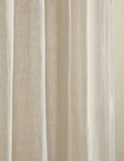 Cotton Linen Blend Sheer Multiway Curtains