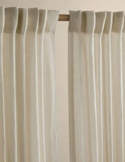Cotton Linen Blend Sheer Multiway Curtains