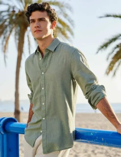 Cotton Linen Blend Shirt