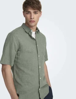 Cotton Linen Blend Shirt