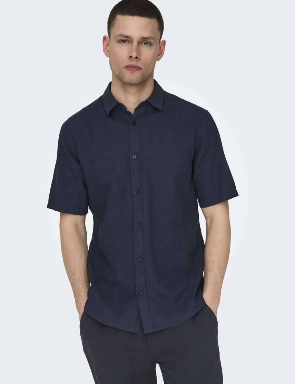 Cotton Linen Blend Shirt