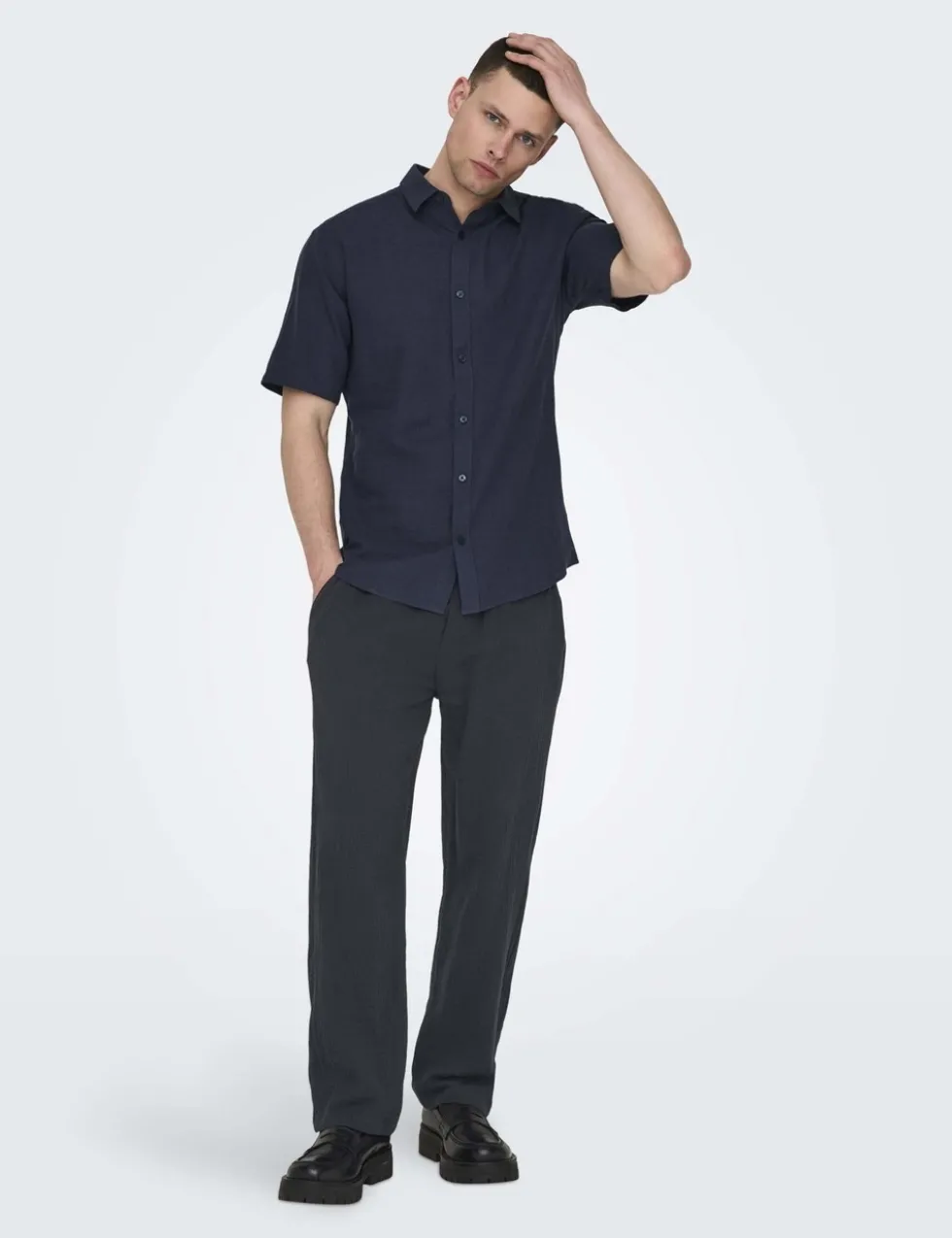 Cotton Linen Blend Shirt