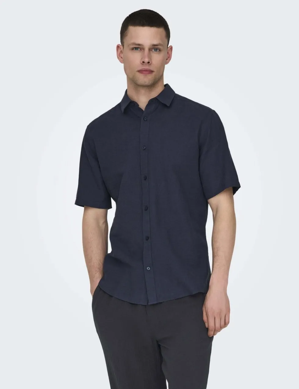 Cotton Linen Blend Shirt
