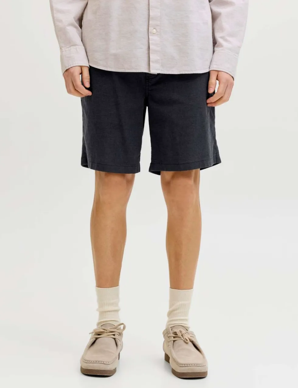 Cotton Linen Blend Shorts