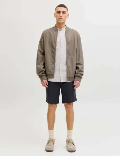 Cotton Linen Blend Shorts