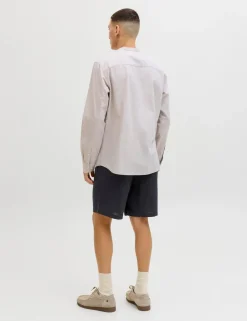 Cotton Linen Blend Shorts