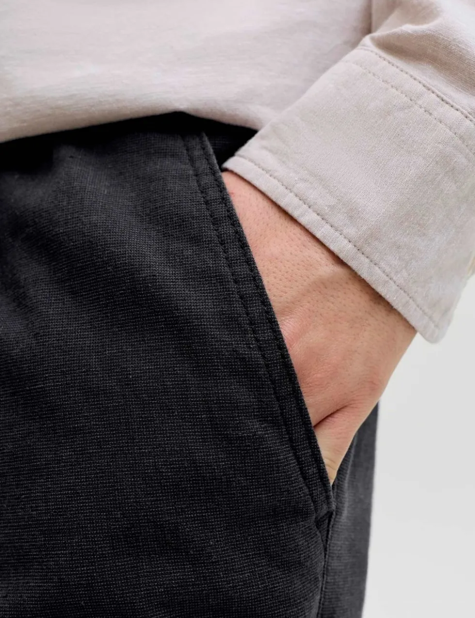 Cotton Linen Blend Shorts