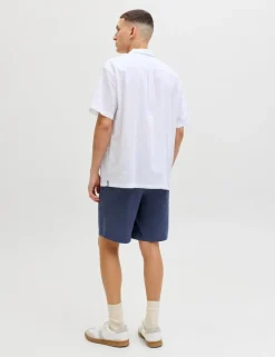 Cotton Linen Blend Shorts