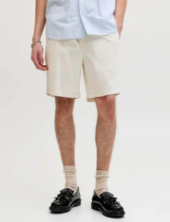 Cotton Linen Blend Shorts