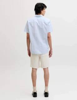 Cotton Linen Blend Shorts