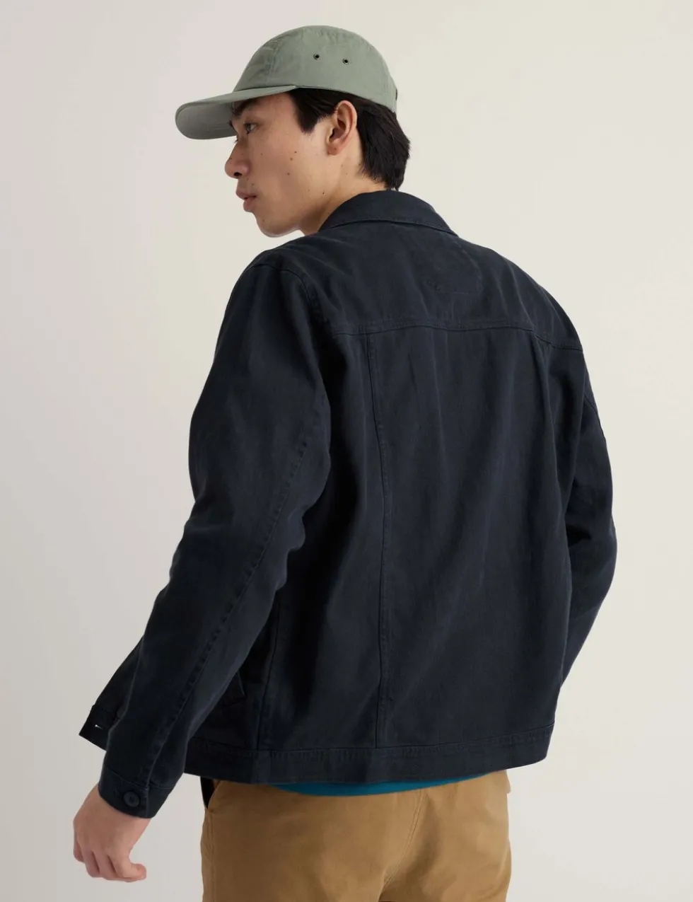 Cotton Linen Blend Utility Jacket