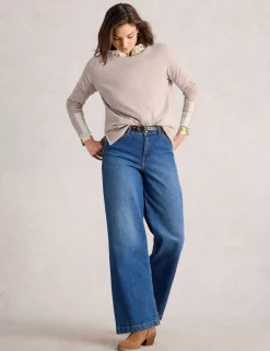 Cotton Modal Blend Crew Neck Jumper