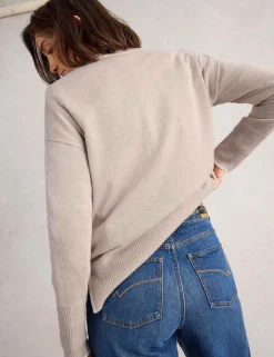 Cotton Modal Blend Crew Neck Jumper