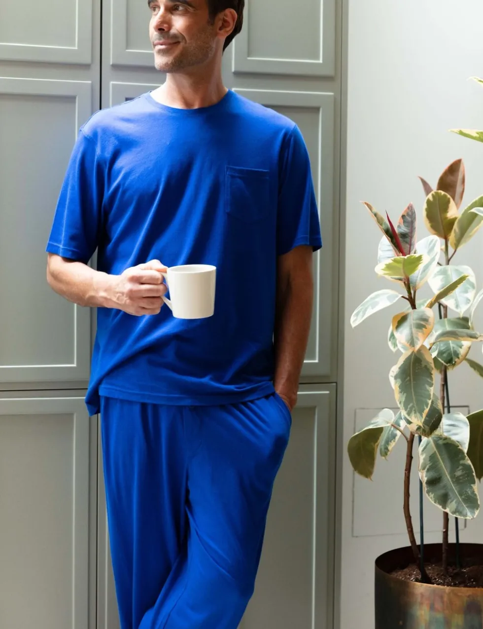 Cotton Modal Blend Drawstring Pyjama Bottoms