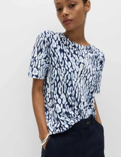 Cotton Modal Blend Printed T-Shirt