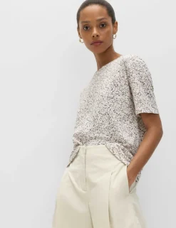 Cotton Modal Blend Printed T-Shirt