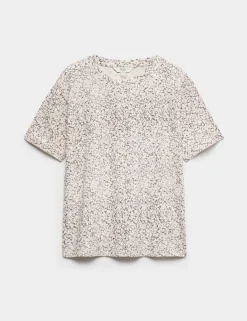 Cotton Modal Blend Printed T-Shirt