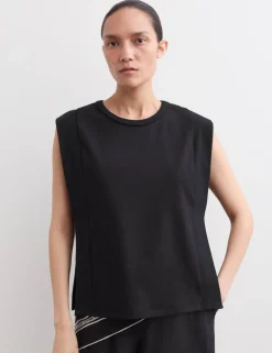 Cotton Modal Blend Ribbed Tank Top