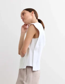 Cotton Modal Blend Ribbed Tank Top