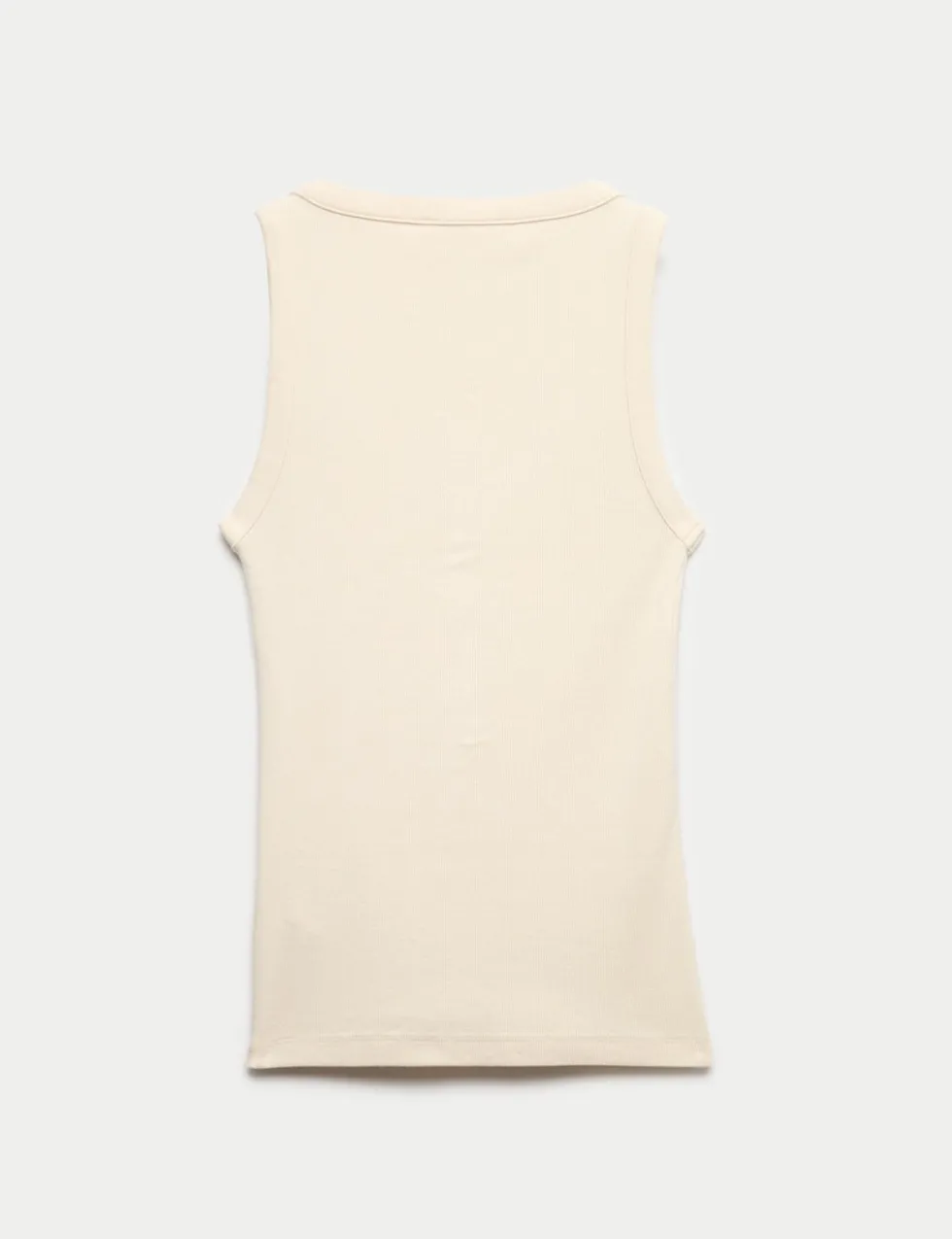 Cotton Modal Blend Scoop Neck Henley Vest
