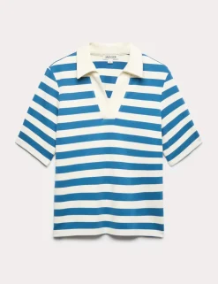 Cotton Modal Blend Striped T-Shirt