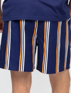 Cotton Modal Blend Striped Pyjama Shorts