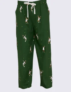 Cotton Modal Blend Tennis Print Pyjama Bottoms