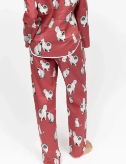 Cotton Modal Cat Print Pyjama Bottoms
