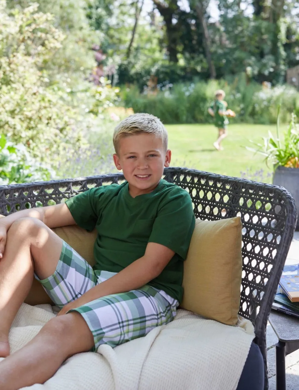 Cotton Modal Checked Pyjamas (2-13 Yrs)