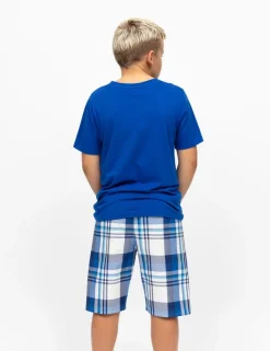 Cotton Modal Checked Pyjamas (2-13 Yrs)