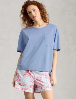 Cotton Modal Embroidered Pyjama Top