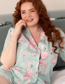 Cotton Modal Flamingo Pyjama Top