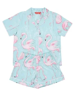 Cotton Modal Flamingo Pyjamas (2-13 Yrs)