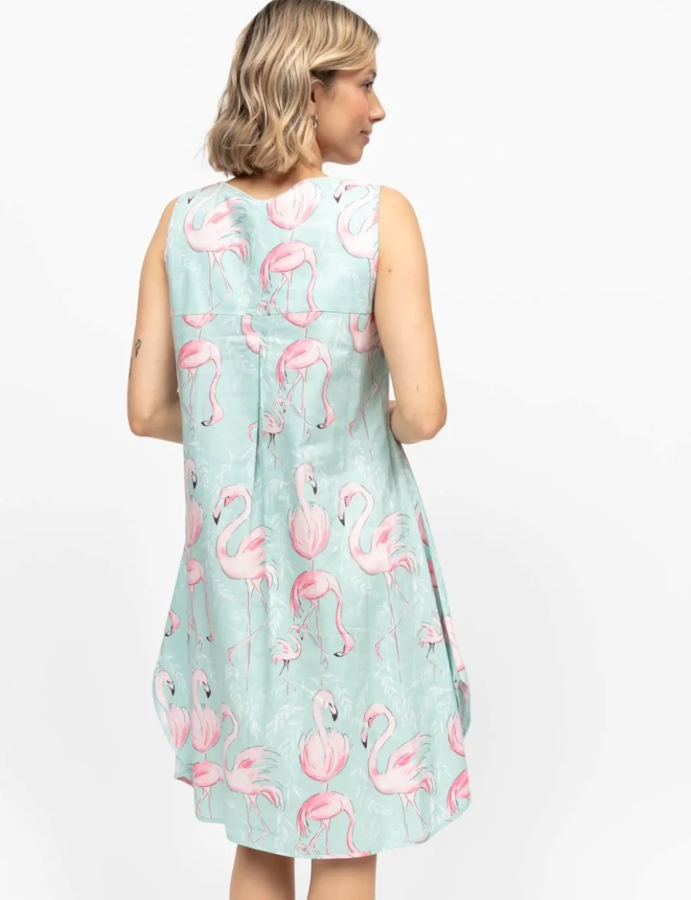 Cotton Modal Flamingo Swing Nightdress