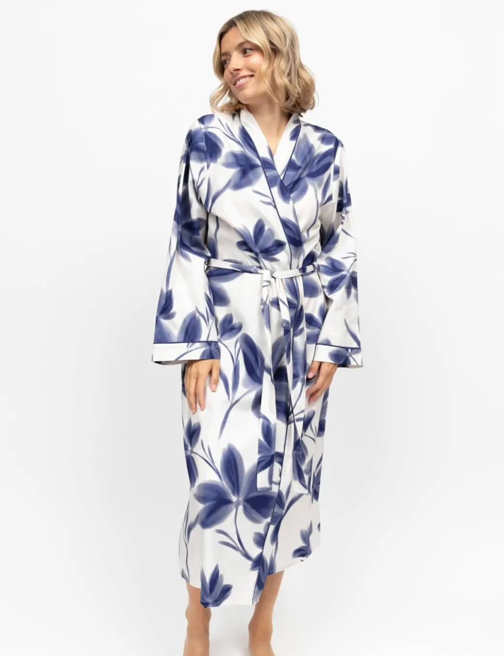 Cotton Modal Floral Dressing Gown