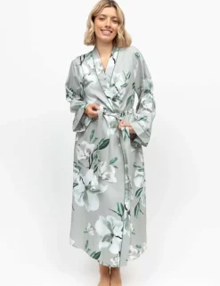 Cotton Modal Floral Print Dressing Gown